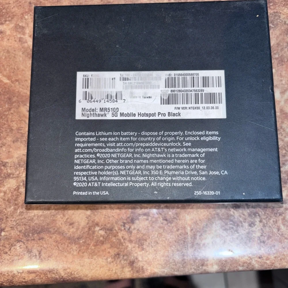 netgear Black Portable Mobile Wi‑Fi Hotspot Router - Picture 3 of 3